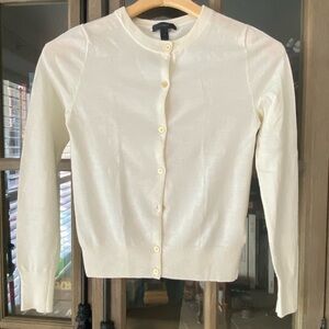 J. Crew Women's Ivory Cardigan Sweater